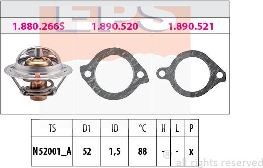 MDR EPS-1880 384 - Термостат, охолоджуюча рідина autozip.com.ua