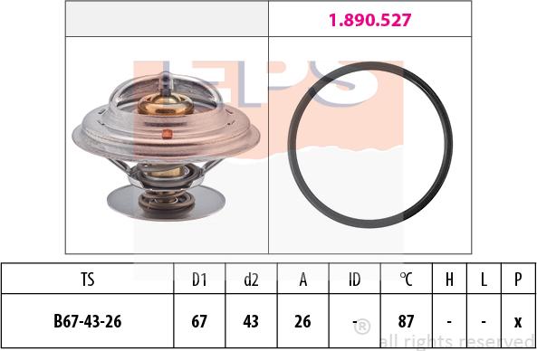 MDR EPS-1880 385 - Термостат, охолоджуюча рідина autozip.com.ua