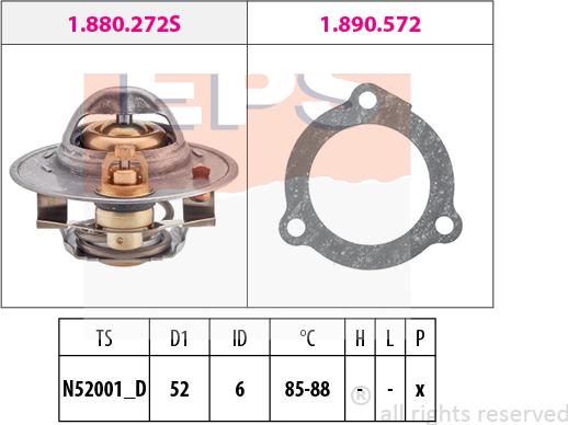 MDR EPS-1880 388 - Термостат, охолоджуюча рідина autozip.com.ua