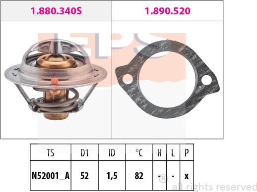 MDR EPS-1880 331 - Термостат, охолоджуюча рідина autozip.com.ua