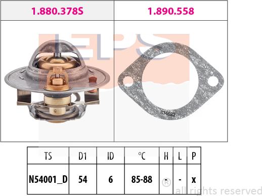 MDR EPS-1880 378 - Термостат, охолоджуюча рідина autozip.com.ua