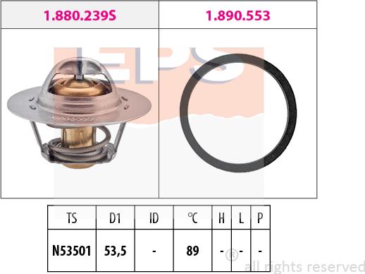 MDR EPS-1880 290 - Термостат, охолоджуюча рідина autozip.com.ua