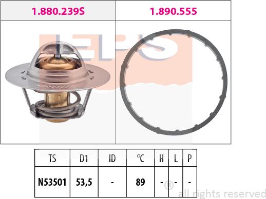 MDR EPS-1880 291 - Термостат, охолоджуюча рідина autozip.com.ua