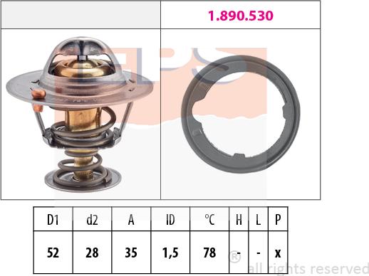 MDR EPS-1880 267 - Термостат, охолоджуюча рідина autozip.com.ua