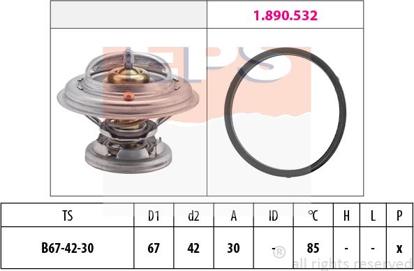 MDR EPS-1880 280 - Термостат, охолоджуюча рідина autozip.com.ua