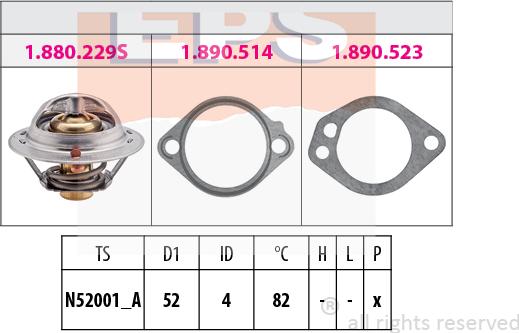 MDR EPS-1880 229 - Термостат, охолоджуюча рідина autozip.com.ua