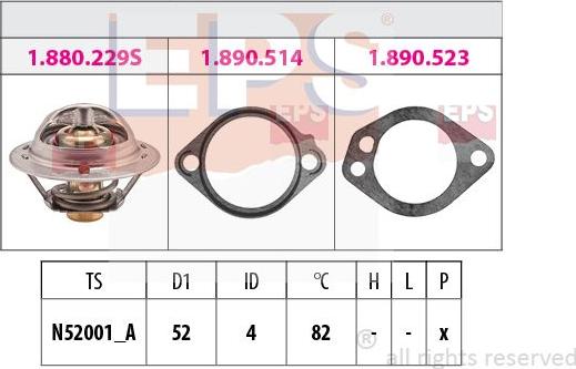 MDR EPS-1880 229 - Термостат, охолоджуюча рідина autozip.com.ua