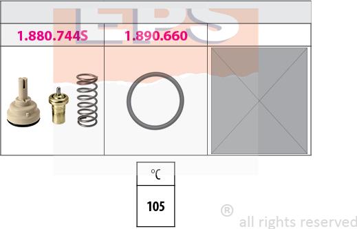 MDR EPS-1880 744K - Термостат, охолоджуюча рідина autozip.com.ua