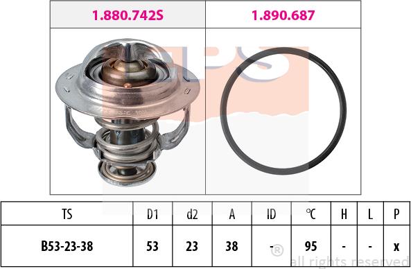 MDR EPS-1880 742 - Термостат, охолоджуюча рідина autozip.com.ua