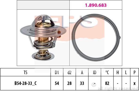 MDR EPS-1880 726 - Термостат, охолоджуюча рідина autozip.com.ua