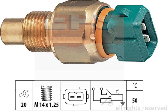 MDR EPS-1830 542 - Датчик, температура охолоджуючої рідини autozip.com.ua