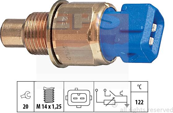 MDR EPS-1830 552 - Датчик, температура охолоджуючої рідини autozip.com.ua