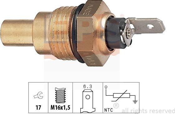 MDR EPS-1830 041 - Датчик, температура охолоджуючої рідини autozip.com.ua