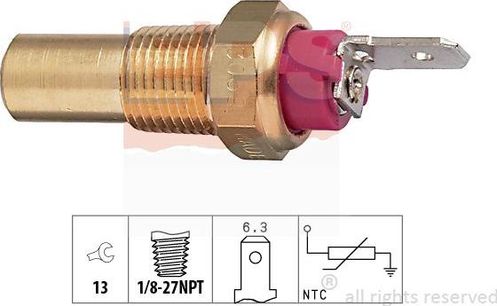 MDR EPS-1830 069 - Датчик, температура охолоджуючої рідини autozip.com.ua