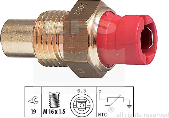 MDR EPS-1830 002 - Датчик, температура охолоджуючої рідини autozip.com.ua