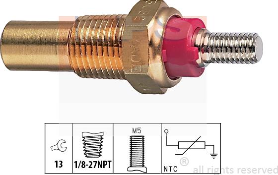 MDR EPS-1830 082 - Датчик, температура охолоджуючої рідини autozip.com.ua