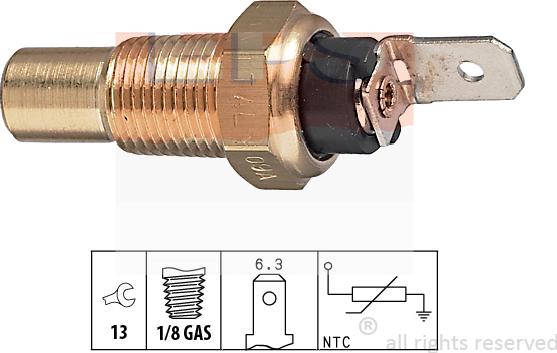 MDR EPS-1830 079 - Датчик, температура охолоджуючої рідини autozip.com.ua