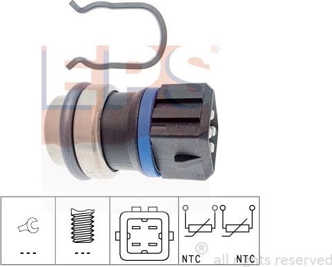 MDR EPS-1830 146 - Датчик, температура охолоджуючої рідини autozip.com.ua