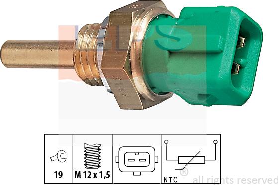 MDR EPS-1830 147 - Датчик, температура охолоджуючої рідини autozip.com.ua