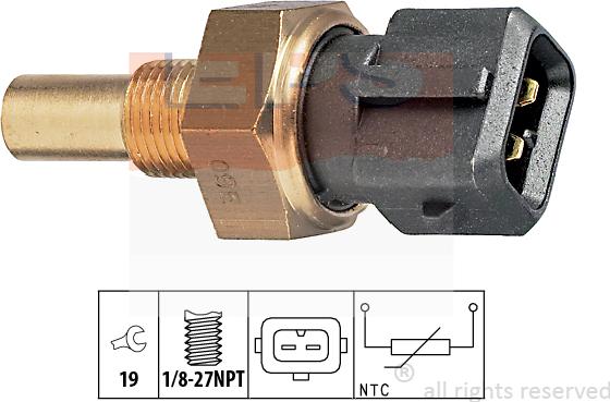 MDR EPS-1830 165 - Датчик, температура охолоджуючої рідини autozip.com.ua