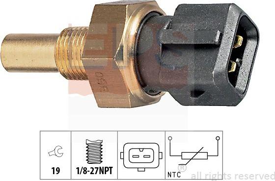 MDR EPS-1830 165 - Датчик, температура охолоджуючої рідини autozip.com.ua