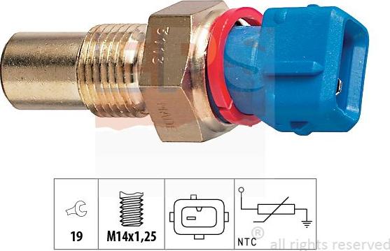 MDR EPS-1830 113 - Датчик, температура охолоджуючої рідини autozip.com.ua