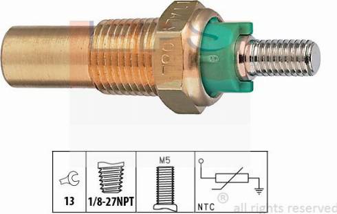 MDR EPS-1830 136 - Датчик, температура охолоджуючої рідини autozip.com.ua