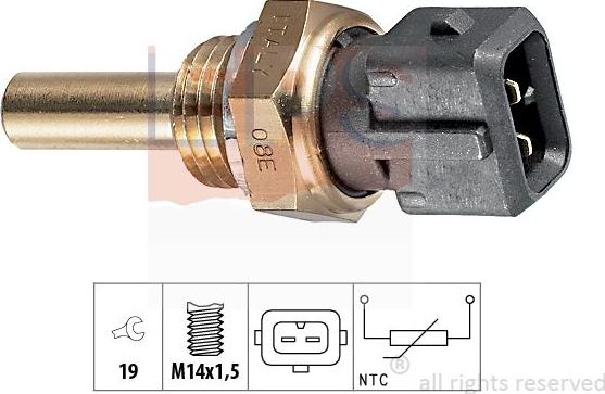 MDR EPS-1830 176 - Датчик, температура охолоджуючої рідини autozip.com.ua