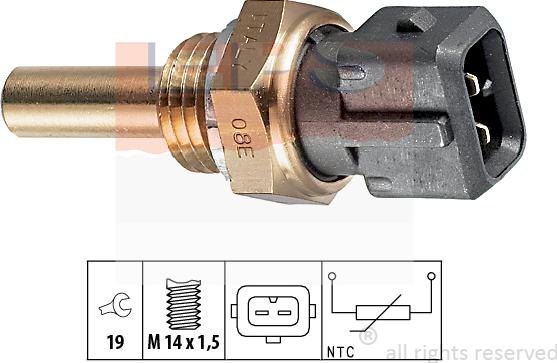 MDR EPS-1830 176 - Датчик, температура охолоджуючої рідини autozip.com.ua