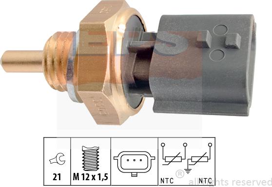 MDR EPS-1830 365 - Датчик, температура охолоджуючої рідини autozip.com.ua