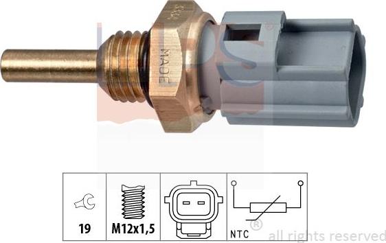 MDR EPS-1830 334 - Датчик, температура охолоджуючої рідини autozip.com.ua