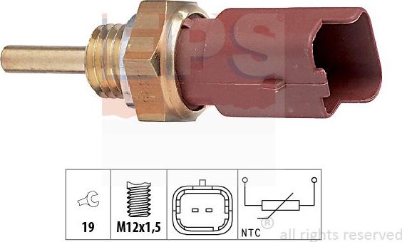 MDR EPS-1830 326 - Датчик, температура охолоджуючої рідини autozip.com.ua