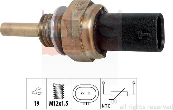 MDR EPS-1830 379 - Датчик, температура охолоджуючої рідини autozip.com.ua