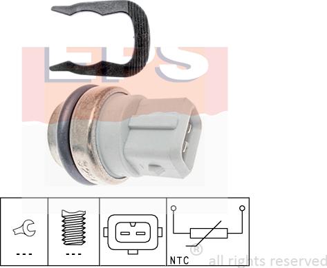 MDR EPS-1830 254 - Датчик, температура охолоджуючої рідини autozip.com.ua