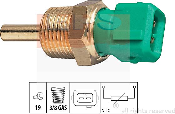 MDR EPS-1830 212 - Датчик, температура охолоджуючої рідини autozip.com.ua