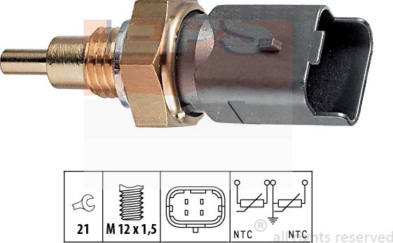 MDR EPS-1830 286 - Датчик, температура охолоджуючої рідини autozip.com.ua