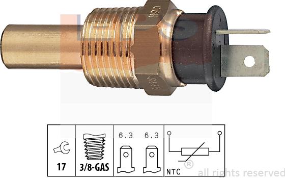 MDR EPS-1830 228 - Датчик, температура охолоджуючої рідини autozip.com.ua