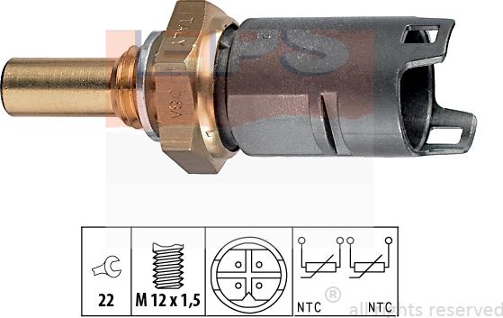 MDR EPS-1830 274 - Датчик, температура охолоджуючої рідини autozip.com.ua