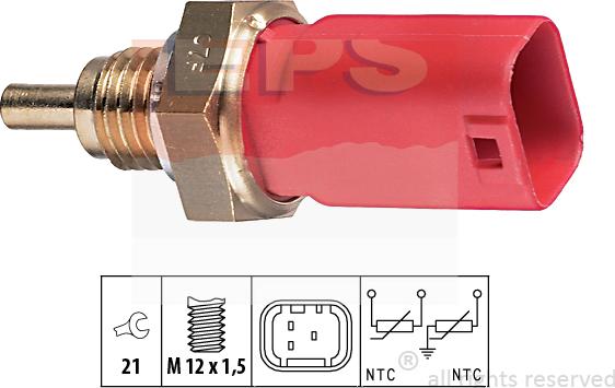 MDR EPS-1830 271 - Датчик, температура охолоджуючої рідини autozip.com.ua