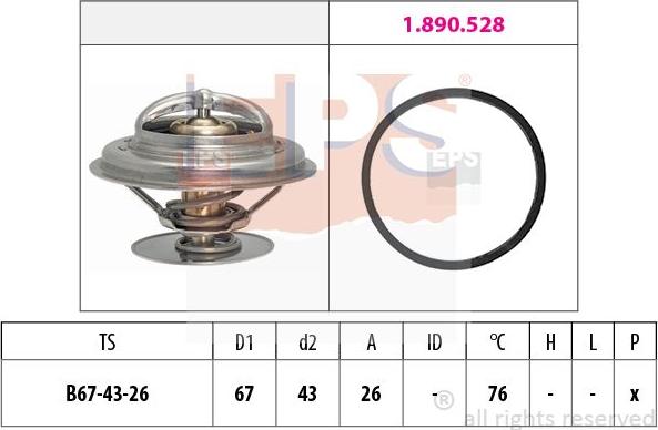 MDR EPS-1879 996 - Термостат, охолоджуюча рідина autozip.com.ua