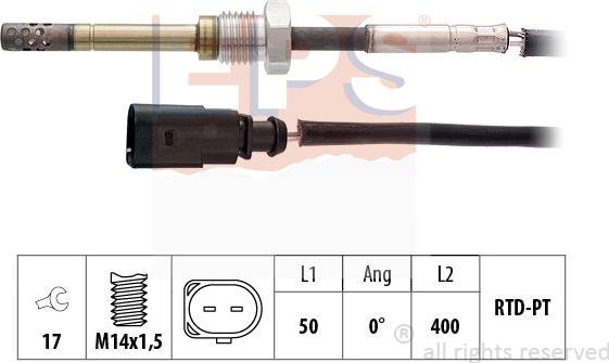 MDR EPS-1220 066 - Датчик, температура вихлопних газів autozip.com.ua