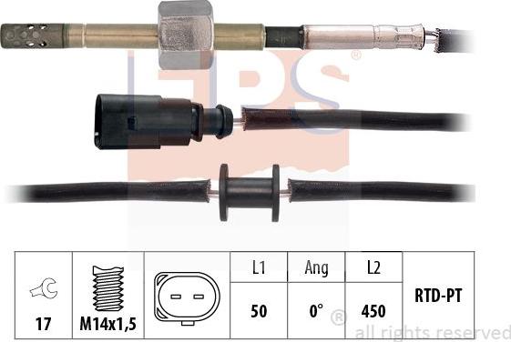 MDR EPS-1220 245 - Датчик, температура вихлопних газів autozip.com.ua