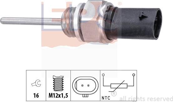 MDR EPS-1220 257 - Датчик, температура вихлопних газів autozip.com.ua