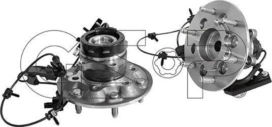 MDR GSP-9400318 - Комплект підшипника маточини колеса autozip.com.ua