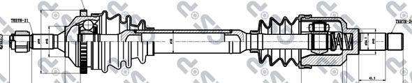 MDR GSP-245009 - Приводний вал autozip.com.ua