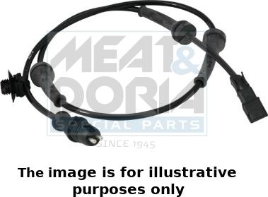 Meat & Doria 90190/1 - Датчик ABS, частота обертання колеса autozip.com.ua