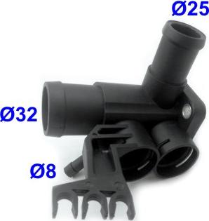 Meat & Doria 93546 - Фланець охолоджуючої рідини autozip.com.ua