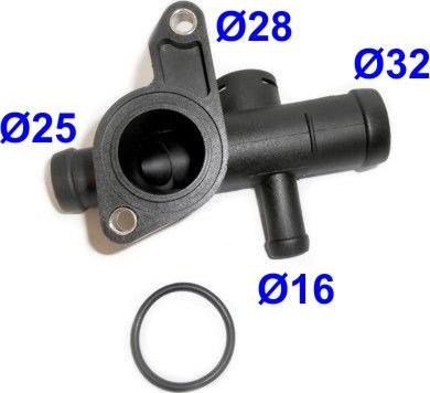 Meat & Doria 93150 - Фланець охолоджуючої рідини autozip.com.ua