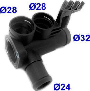 Meat & Doria 93105 - Фланець охолоджуючої рідини autozip.com.ua