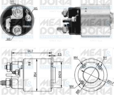 Meat & Doria 46131 - Тягове реле, стартер autozip.com.ua